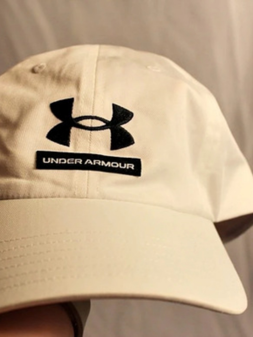 Under Armour UA Branded Adjustable Cap White Baseball Cap
